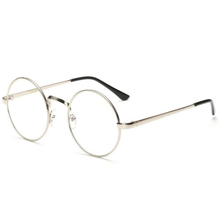 silver Round Clear Lens Glasses boogzel apparel