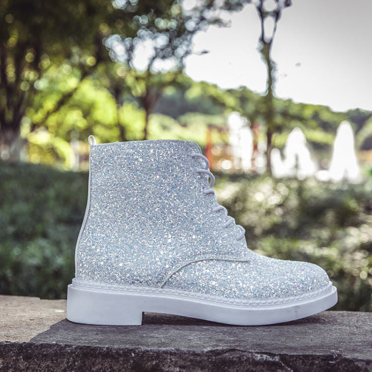 Shop Glitter Ankle Boots at Boogzel Apparel Free Shipping