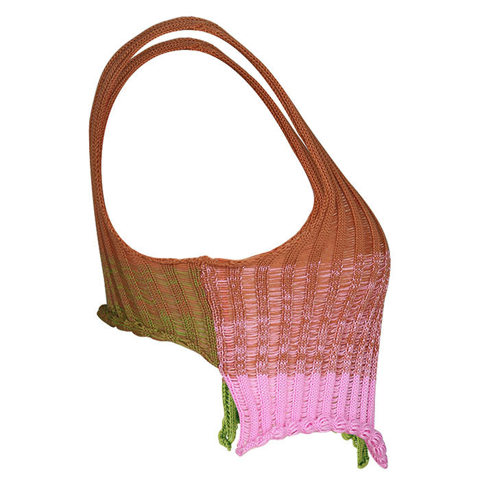aesthetic knit crop top boogzel apparel