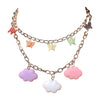 Butterfly & Clouds Pastel Necklace