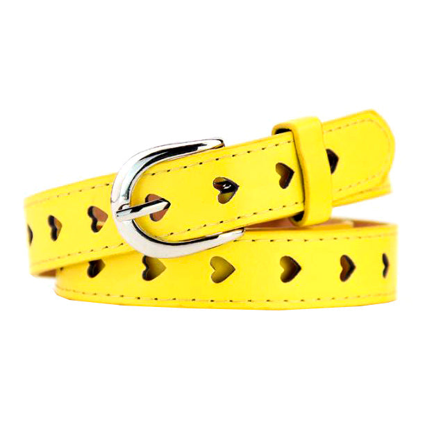 yellow Heart Cutout Belt 