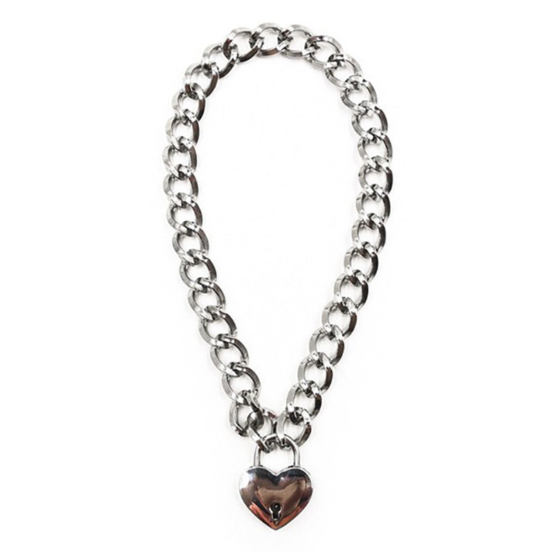 Shop Heart Lock Necklace at Boogzel Apparel