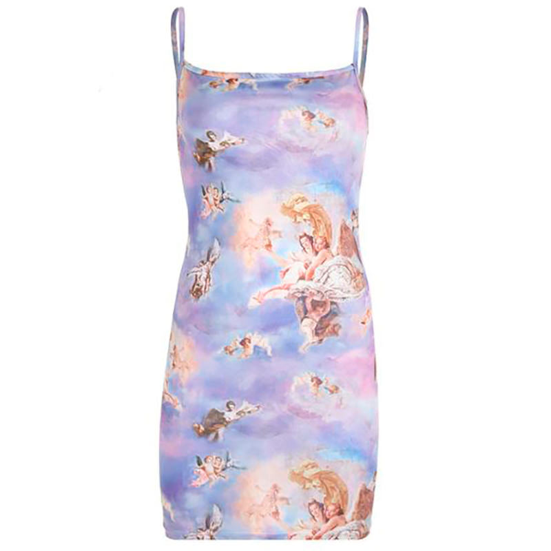Heavenly Mini Slip Dress at Boogzel Apparel