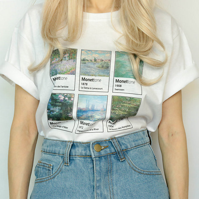 Monet art paiting T-Shirt