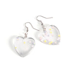 heart glitter earrings boogzel