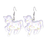 unicorn earrings boogzel