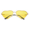 yellow heart shaped glasses shop buy boogzel apparel