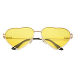 yellow heart shaped glasses shop buy boogzel apparel