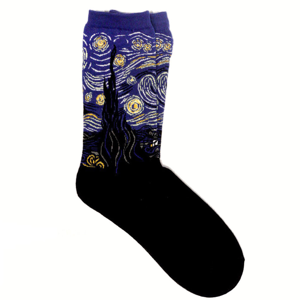 Shop Starry Night Van Gogh Socks Boogzel Apparel