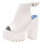 white Heeled Sandals boogzel apparel