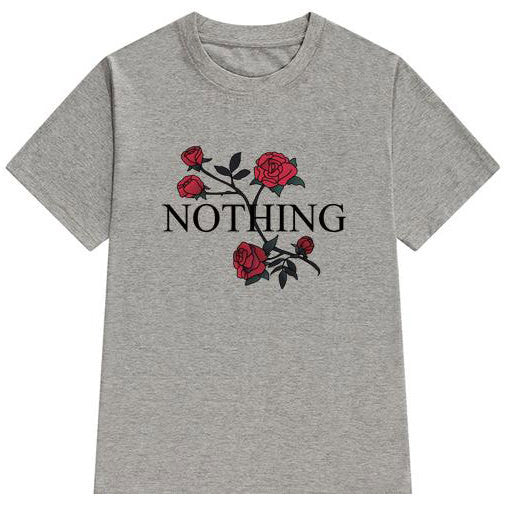 Nothing T-Shirt rose grey boogzel apparel
