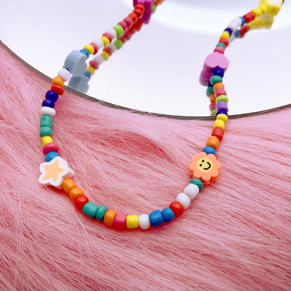 Half Pearl Beaded Necklace | Trendy Y2K Cute Freshwater Pearl Seed Bead  Choker | eBay