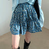 blue floral skirt boogzel apparel