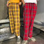 90s Pants in Plaid Check boogzel apparel