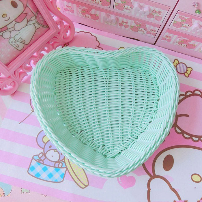 Pastel Heart Storage Basket boogzel apparel