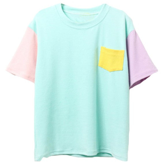 Pastel Combo T-Shirt boogzel apparel free shipping