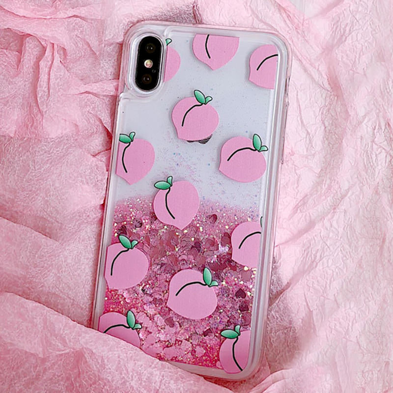 Buy Peach Liquid IPhone Case at Boogzel Apparel Free Shipping