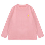 Buy Phase of day Cloud White Sweater At Boogzel Apparel Free Shipping Sales Up To   50% Worldwide Light Pink