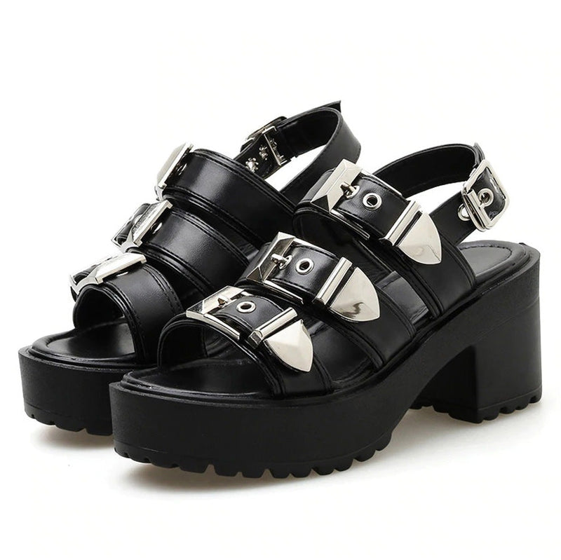 grunge buckle sandals shoes 2020