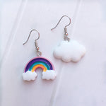 Rainbow and Cloud Earrings