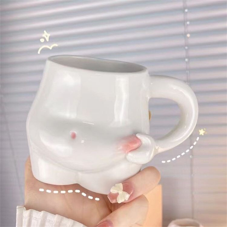 Yummy Tummy Ceramic Mug boogzel apparel