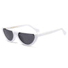 vintage white Semi-Rimless Sunglasses