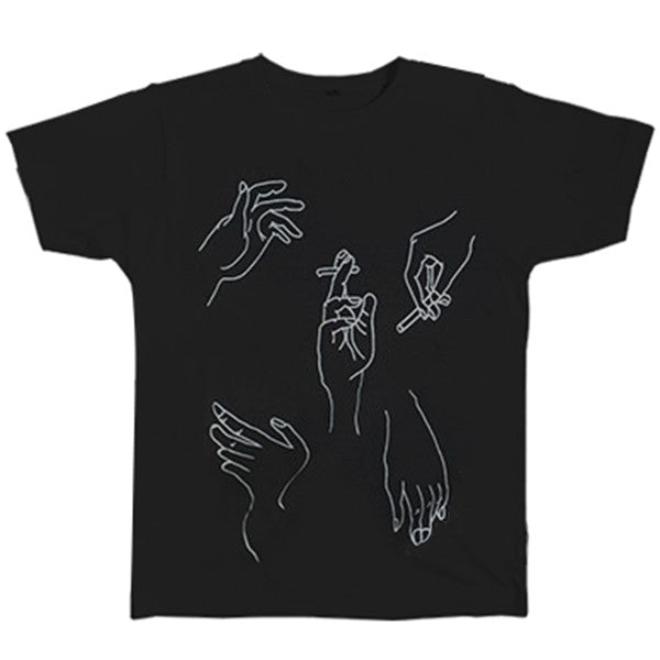 Smoking cigarette Hands T-Shirt harry styles  black by usa uk boogzel apparel 