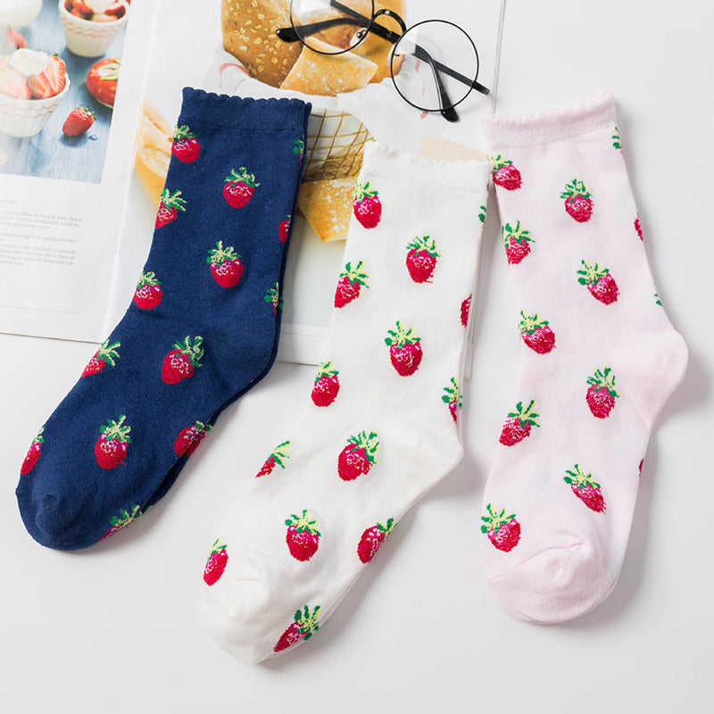 Shop Strawberry Fields Socks at Boogzel Apparel