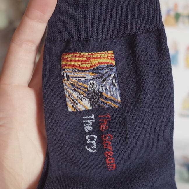 The Scream Munch Socks boogzel apparel