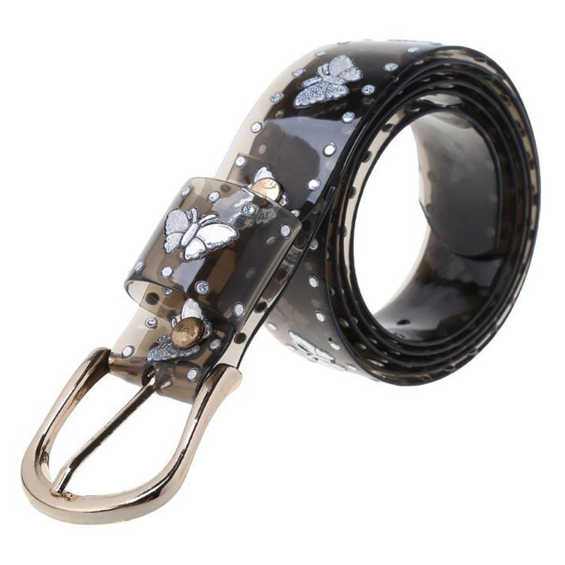 Buy Transparent Butterfly black Belt at Boogzel Apparel Free Shipping