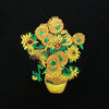 van gogh Sunflowers embroidery  boogzel apparel