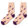 eggplant socks