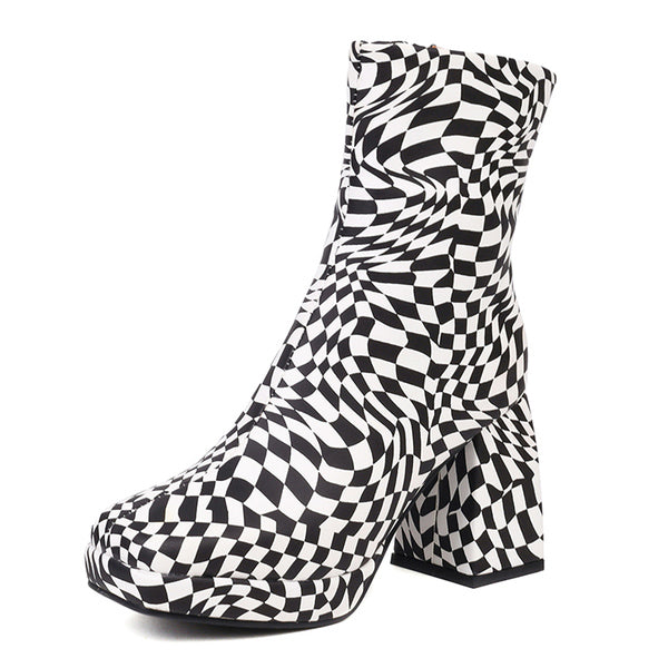 checkered platform boots boogzel clothing