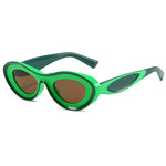 colorblock oval sunglasses boogzel clothing