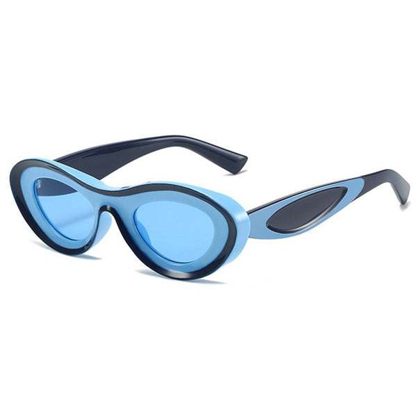 colorblock oval sunglasses boogzel clothing