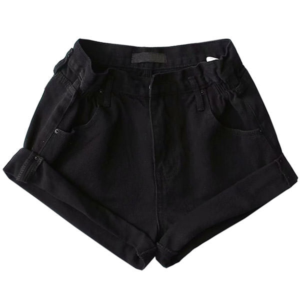 black high waist shorts boogzel apparel