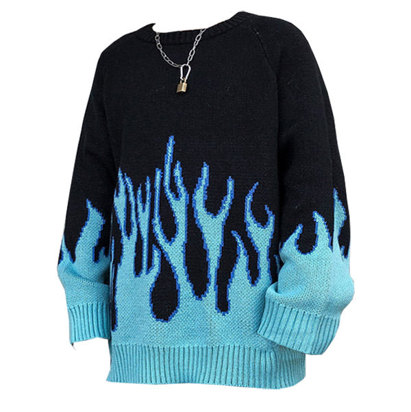 Blue Flame Sweater