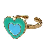 Green Heart Anxiety Ring boogzel apparel