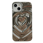 silver heart iphone case boogzel clothing