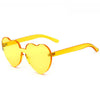 yellow heart transparent  sunglasses boogzel apparel