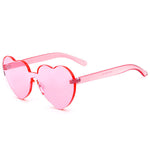 pink heart transparent  sunglasses boogzel apparel