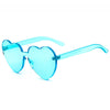 green heart transparent  sunglasses boogzel apparel