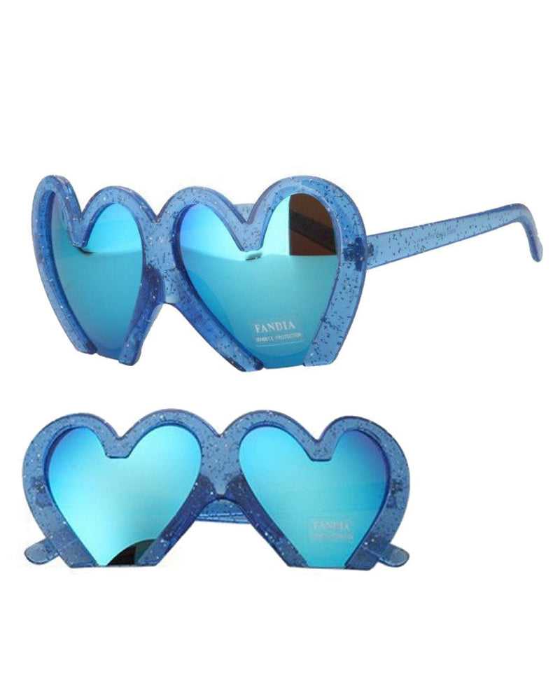 blue heart shaped glasses buy shop usa uk boogzel apparel