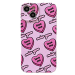 hearts pink iphone case boogzel clothing