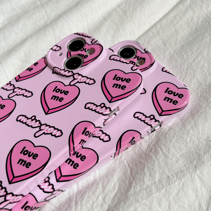 pink heart iphone case boogzel clothing