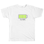 iPhone battery I'm 100% T-shirt buy boogzel apparel white