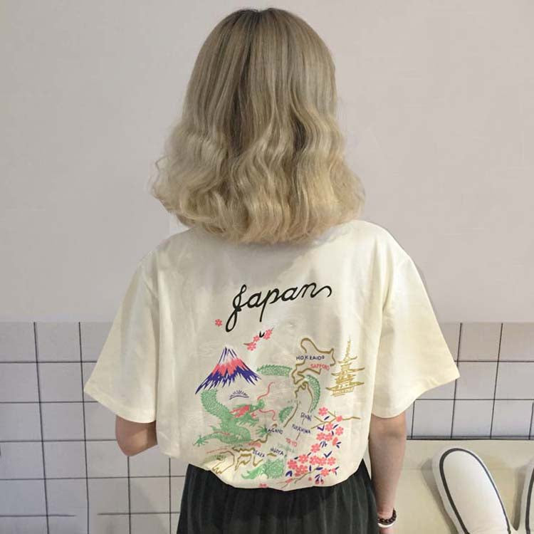 japan map t-shirt boogzel apparel