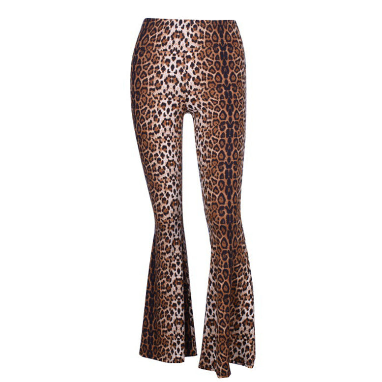 Leopard Flared Tousers boogzel