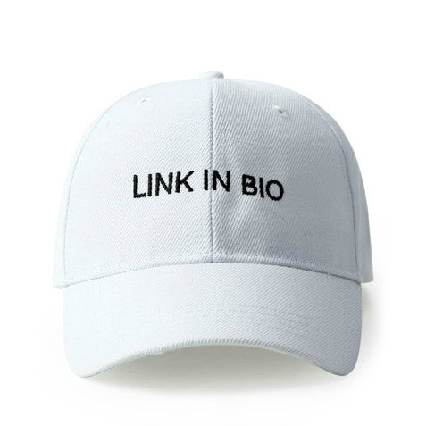 Link in Bio Baseball Cap boogzel apparel 