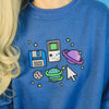 blue space Sweatshirt buy boogzel apparel